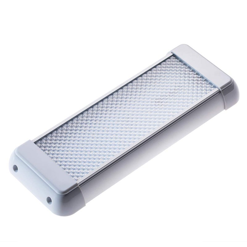 Raycharm RV Marine LED Interior Light Fixture, 10.3" x 3.9" Aluminum Housing, 6000K Cool-White Large Spaces Illuminating,High-Output Low Ampere Draw, Built-in On/Off Rocker Switch, 12V-24V DC, 1-Pack - Image 3